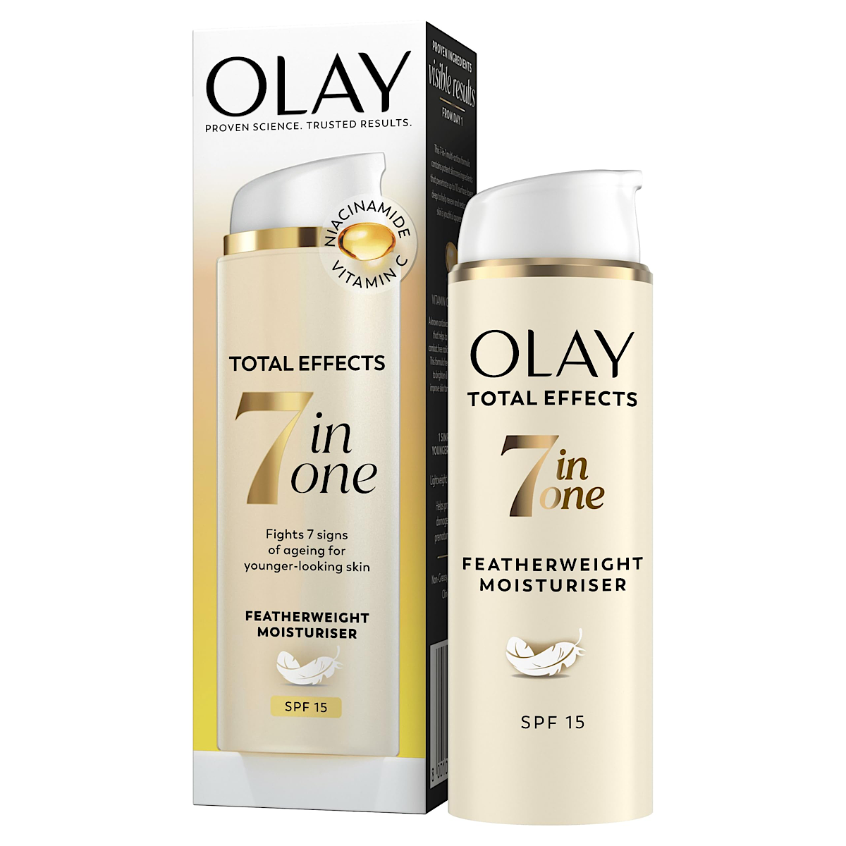 Olay Total Effects Uv Day Cream Featherweight Moisturiser 50ml